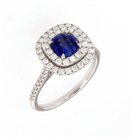 Anello Crivelli Donna ZAFFIRO in Oro bianco Zaffiro blu 0.98 Ct 320-R92676 - 320-R92676